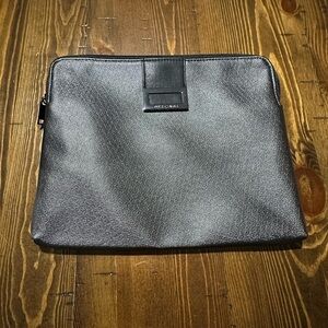BVLGARI Grey CLUTCH Bag Tablet Cosmetic ACCESSORIES Bag